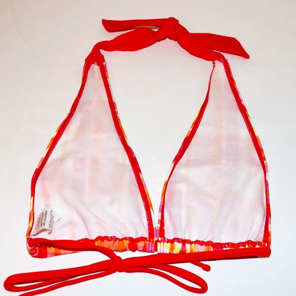 Kanu Surf Plaid Halter Bikini Swimsuit - Size 8